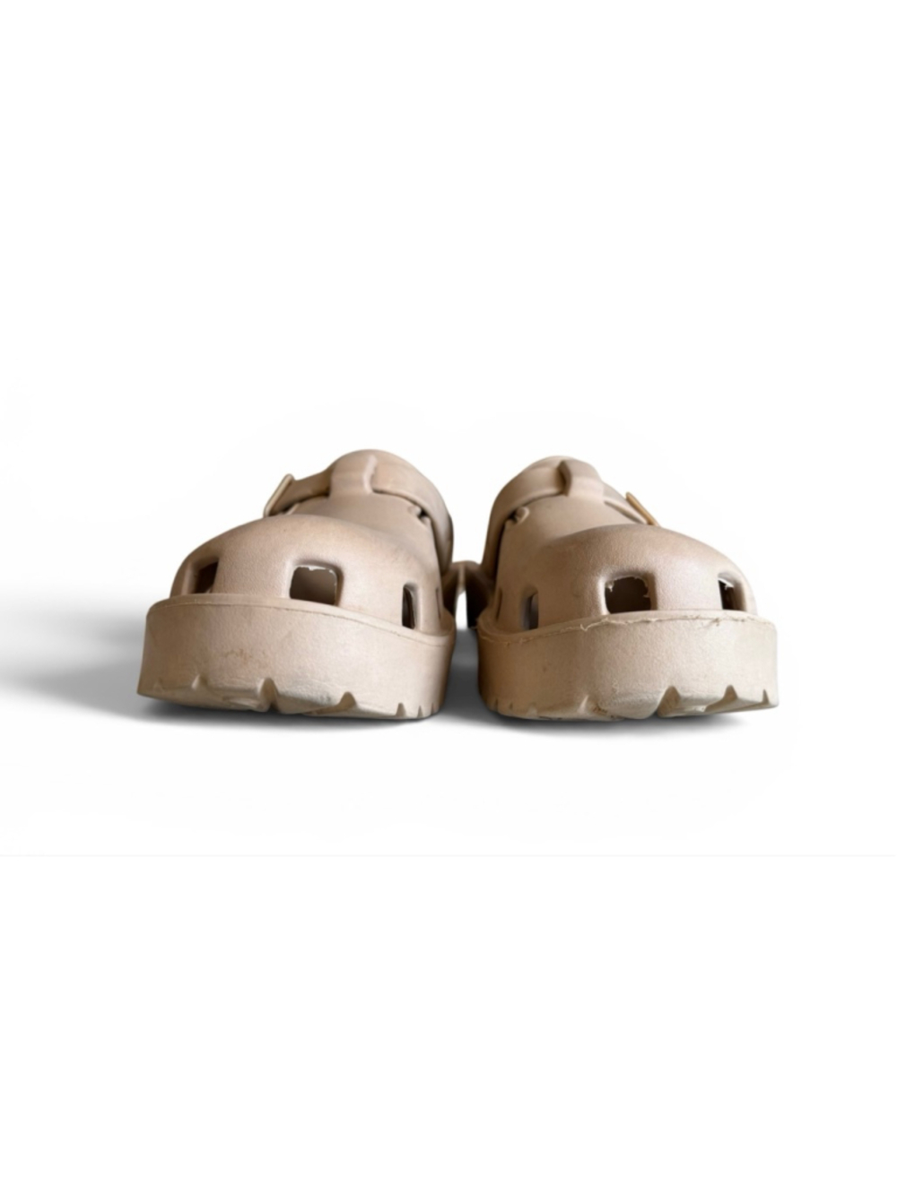 Free People Womens Karlie Buckle Clog Beige Sz 9 - Picture 3 of 8